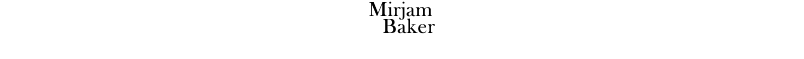 Mirjam Baker