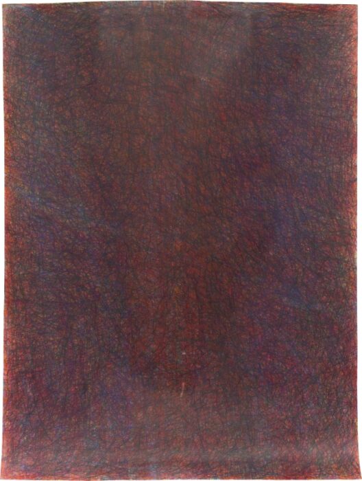 Haut, color pencil on paper, 128 x 171,5 cm, 2023